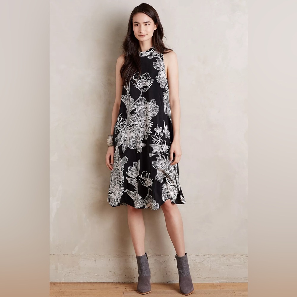 Anthropologie Maeve LARKHILL Swing Dress Size Large